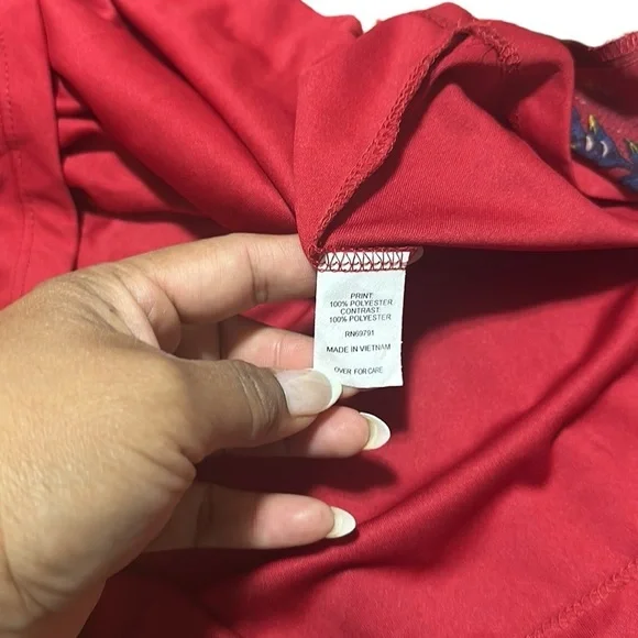 FIGUEROA & FLOWER Floral Print Red Midi Dress Size 2X NWT - Picture 11 of 16